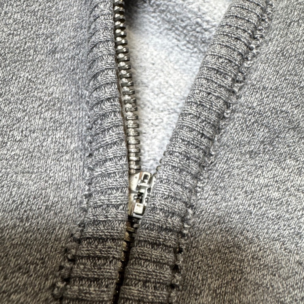 Y2K Vintage American Eagle Outfitters Mens Small Gray Full Zip Hoodie Sweatshirt - Picture 4 of 13